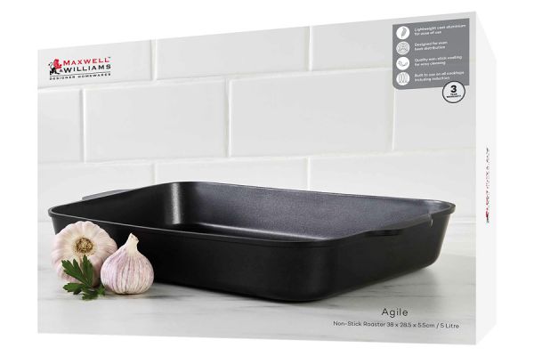 Форма для запекания Agile, чёрная, 38x28,5x5,5 см Maxwell & Williams