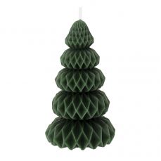 Свеча декоративная origami зеленого цвета из коллекции new year essential, 19 см Tkano