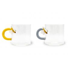 Кружка кофейная 130 мл, 2 шт, стекло, Пчелки, Monterey WD Lifestyle
