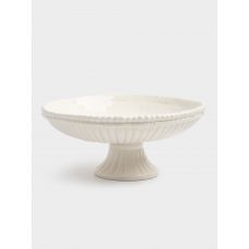 Блюдо на ножке 20х9 см, керамика, белое, Tulip ANNA LAFARG