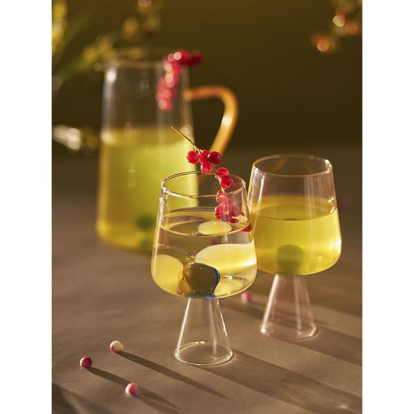 Бокал для вина orb 400 мл, розовый/зеленый Liberty Jones