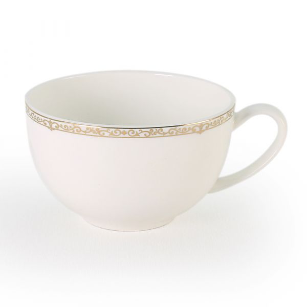 Набор чайных пар АККУ Изольда из костяного фарфора на 6 персон 12 предметов