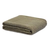 Полотенце для рук из умягченной вафли цвета хаки из коллекции essential, 50x90 см Tkano