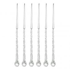 Набор ёлочных украшений icy sparkles из коллекции new year essential, 6 шт Tkano