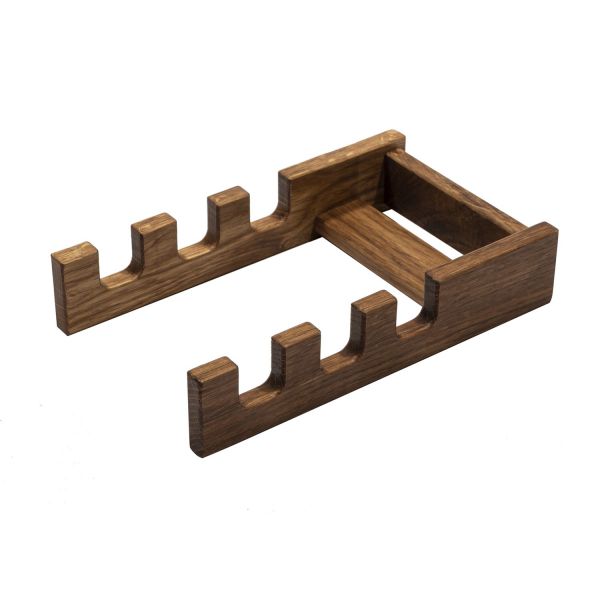 Подставка для 3 разделочных досок дубовая 20х12х4 Uneca