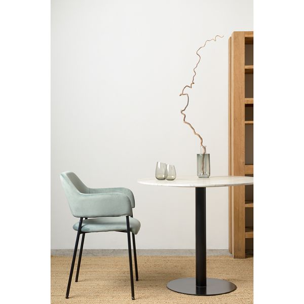 Стул viva серо-зеленый велюр