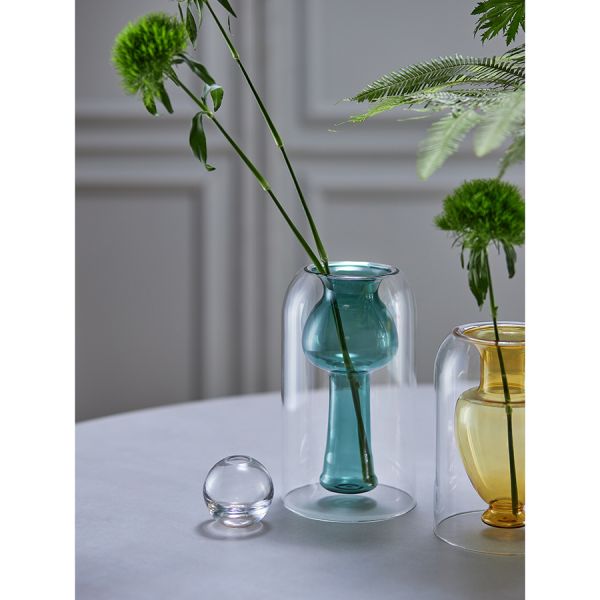 Ваза muse 20 см, янтарная Bergenson Bjorn