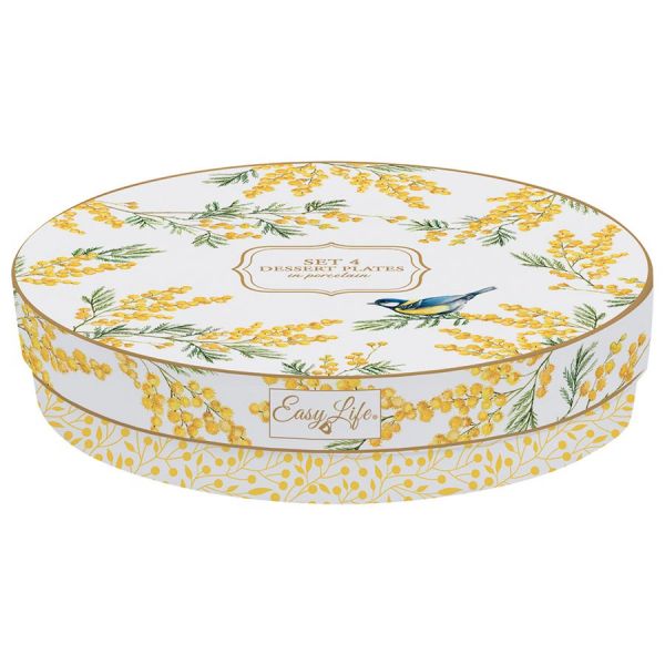 Набор десертных тарелок mimosa, 19 см, 4 шт Easy Life