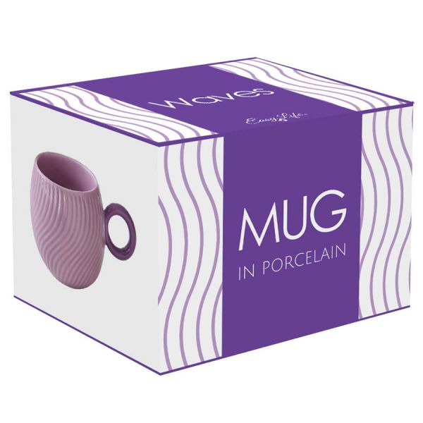 Кружка waves, 350 мл, фиолетовая Easy Life