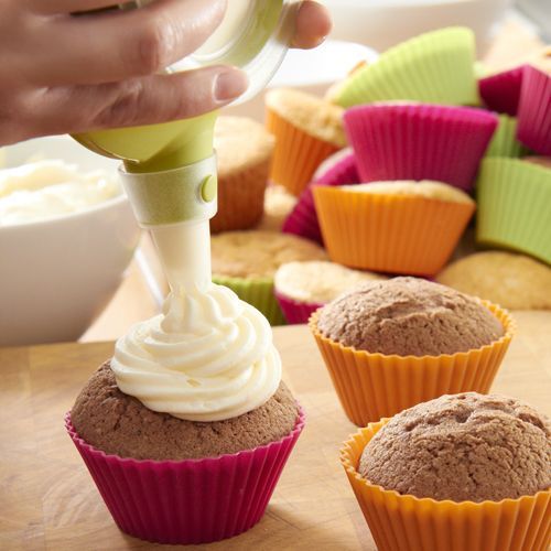 Набор детский Капкейки ( 6 силиконовых формочек для кексов + декоратор декомакс)     (6) (1 200)     3000004SURM017