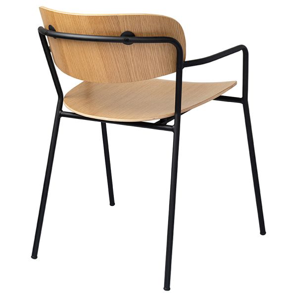 Стул с подлокотниками torfrid, светлый орех Bergenson Bjorn