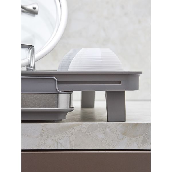 Сушилка для посуды atle раздвижная большая, серая Smart Solutions