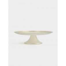 Блюдо на ножке 21х7 см, стекло, молочное/шампань, Marbella ANNA LAFARG