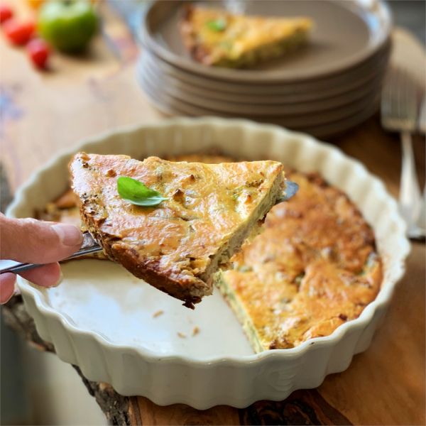 Форма Киш II малая,?24,5см, цвет: лазурь     (3) (324)     606024