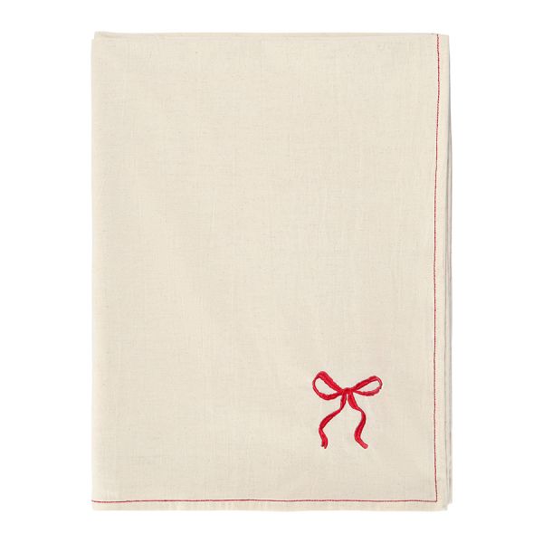 Скатерть fancy bows бежевого цвета из коллекции essential, 180х240 см Tkano