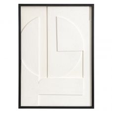 Панно декоративное с эффектом 3d minimalism, 50х70 см, белый/бежевый Bergenson Bjorn