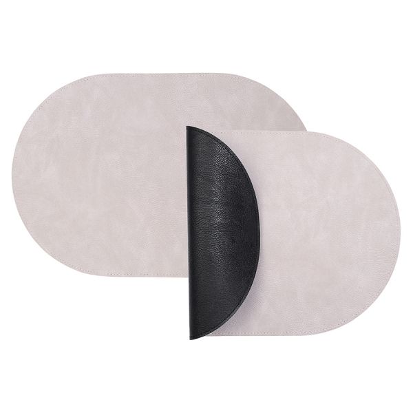 Набор из 4-х двухсторонних сервировочных салфеток pool, 30х45 см, черный/светло-серый Liberty Jones