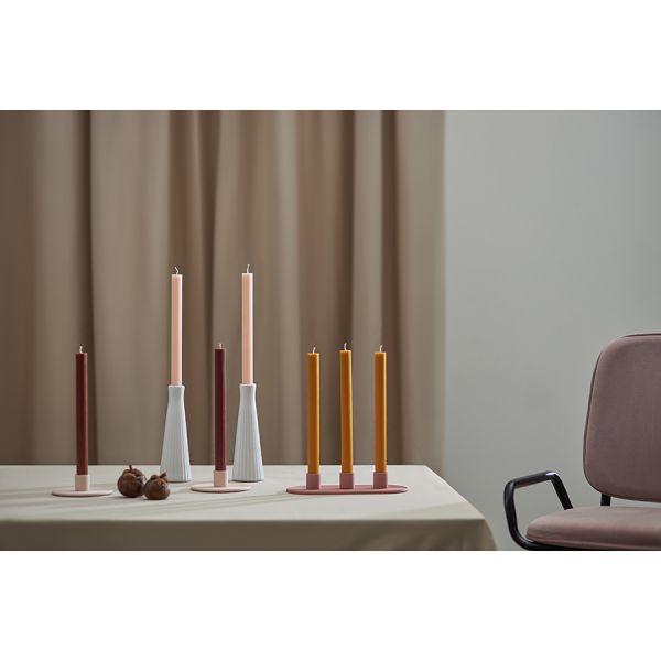 Набор из двух свечей цвета карри из коллекции edge, 24,5 см Tkano