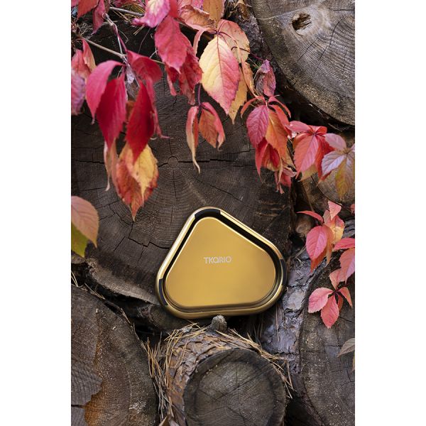 Подсвечник треугольный с титановым покрытием из коллекции edge, 21х17 см Tkano