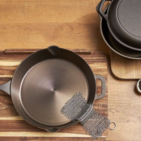 Сковорода чугунная brasen с масляной полировкой, 25 см Liberty Jones