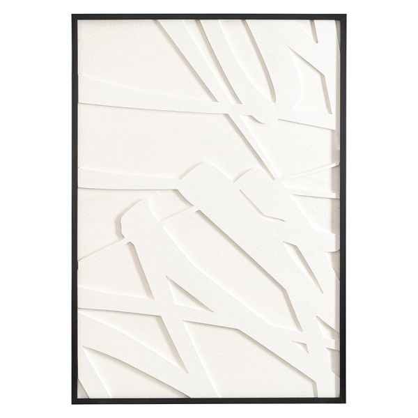 Панно декоративное с эффектом 3d minimalism, 70х100 см, белый/бежевый Bergenson Bjorn