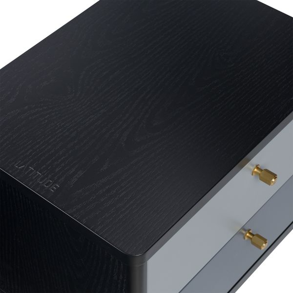 Тумба прикроватная saga hordur 55х40х50 см черная