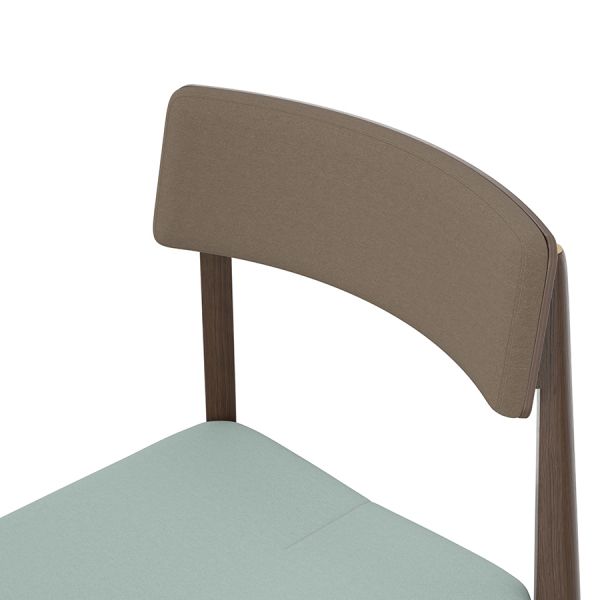 Стул aska рогожка венге/темно-коричневый/мятный Latitude