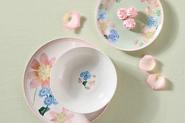 Обеденный набор Primula на 4 персоны, 12 предметов, шалфей, Maxwell & Williams