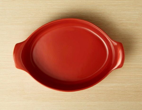 Форма для запекания овальная 34,5 см (цвет: гранат)     (3) (300)     349042