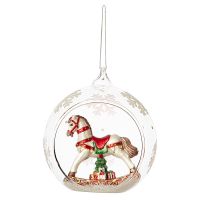 Ёлочная игрушка festive horse из коллекции new year essential Tkano