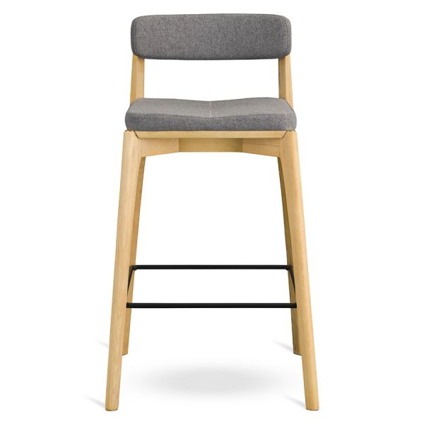 Стул полубарный aska рогожка ясень/серый