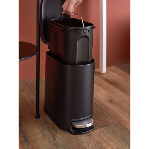 Ведро мусорное с педалью, графит, 5 л Smart Solutions