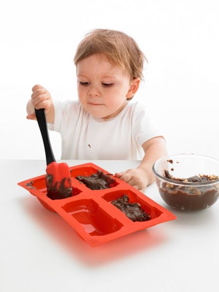 Форма для кекса силиконовая 24 см Lekue красная 