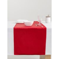 Дорожка настольная 40х160 см, бархат, красная, Luck gift