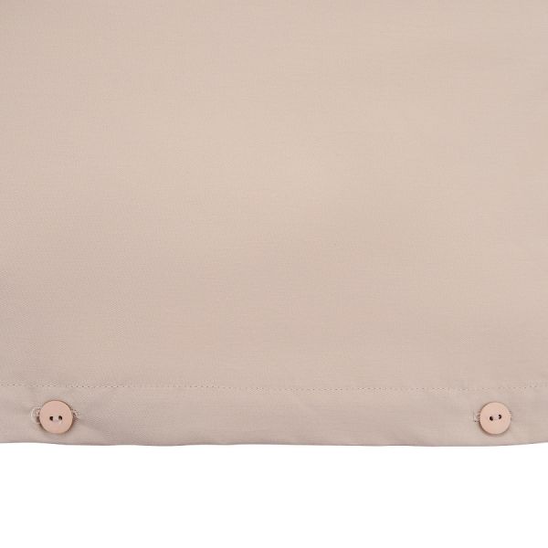 Комплект постельного белья из сатина бежевого цвета из коллекции essential