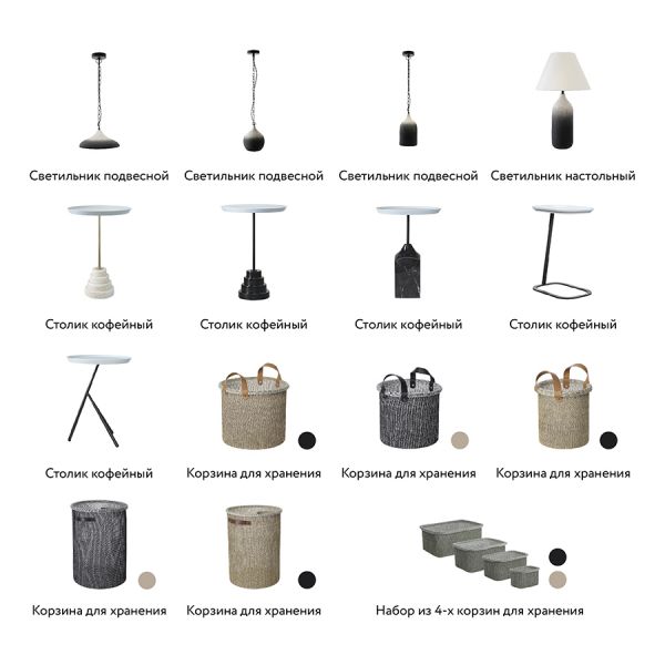 Корзина для хранения sustainable collection, D42х55 см, бежевая Bergenson Bjorn