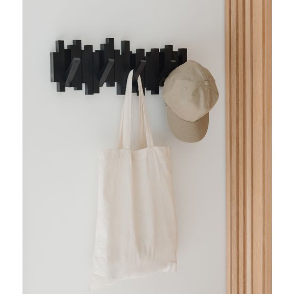 Вешалка Sticks настенная черная