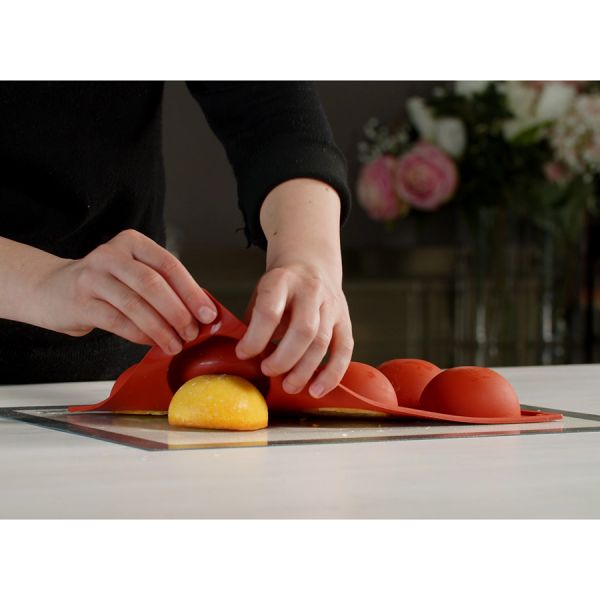 Форма для приготовления пирожных half sphere 18,5 х 33,5 см силиконовая