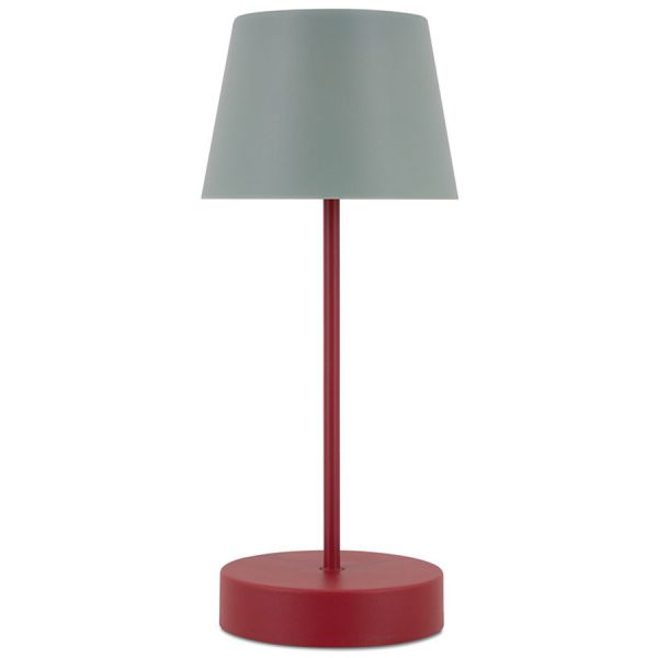 Лампа настольная oscar usb 14.5х14.5х34 см красная
