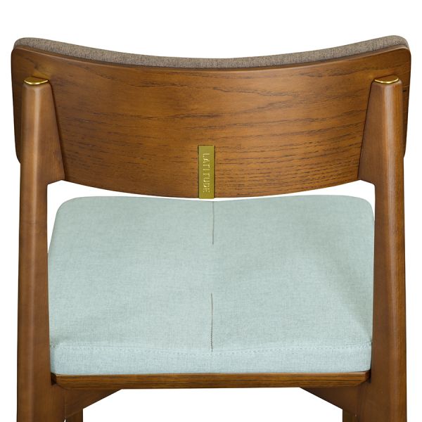 Стул aska рогожка венге/темно-коричневый/мятный Latitude