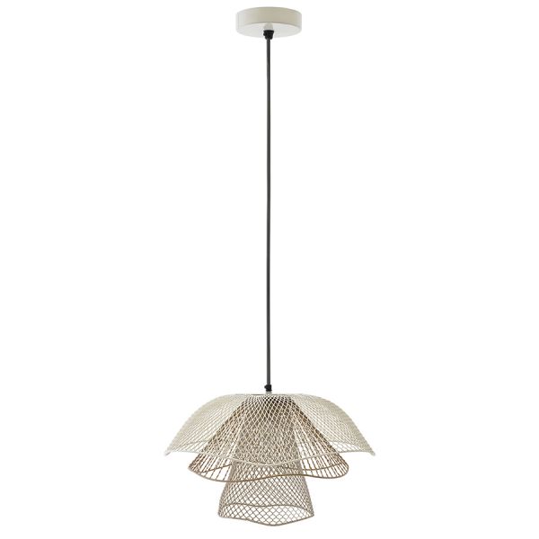 Светильник подвесной vinger, D48х30 см, белый/бежевый/золотой Bergenson Bjorn