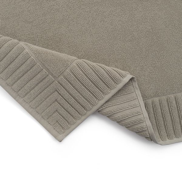 Коврик для ванной с фактурным бортиком бежево-серого цвета из коллекции essential, 50х80 см Tkano