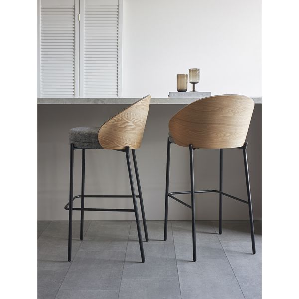 Стул барный cloud, рогожка, грифельно-серый Bergenson Bjorn