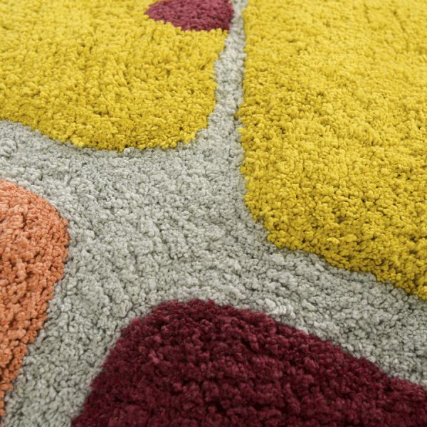 Чехол на подушку с рисунком tea plantation горчичного цвета из коллекции terra, 45х45 см