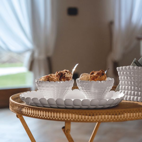 Поднос сервировочный tiffany 45х31 см, серо-бежевый Guzzini