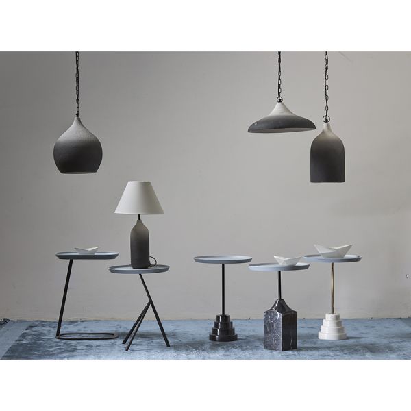 Столик кофейный sustainable collection, D37,7 см, серый/черно-белый Bergenson Bjorn