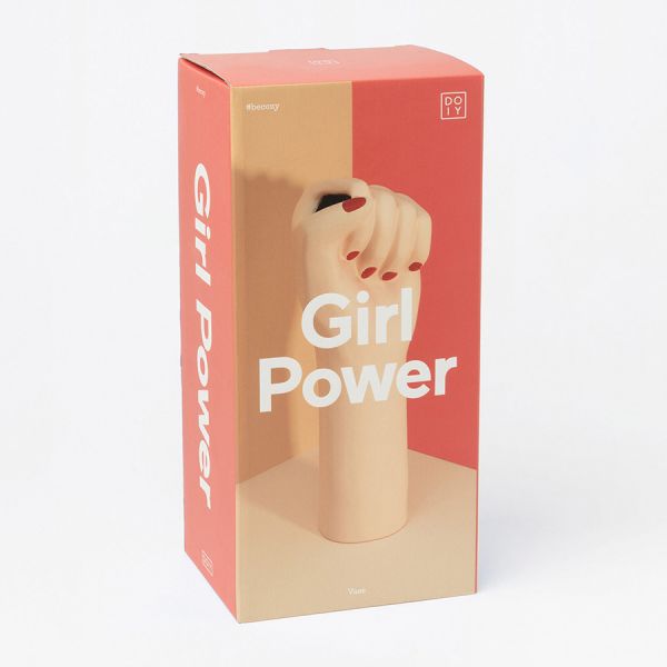 Ваза для цветов girl power, 26 см, белая Doiy