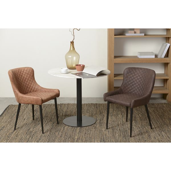 Стул calvin, экокожа, темно-коричневый Bergenson Bjorn