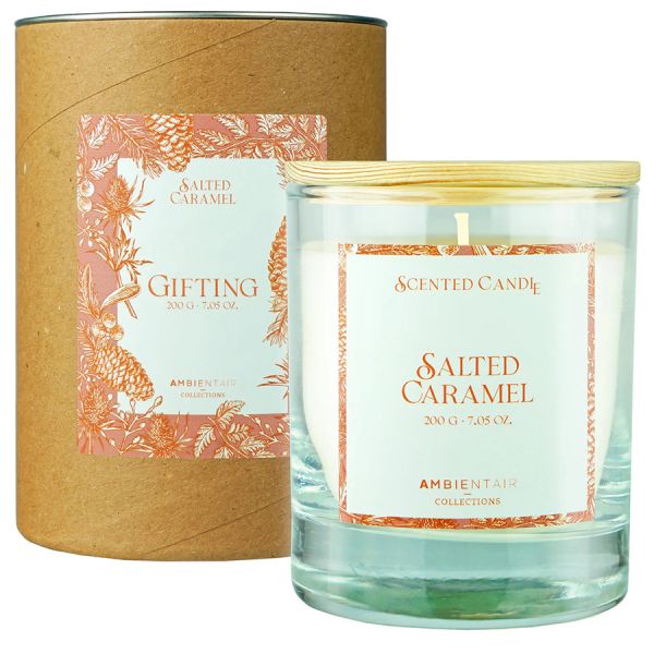 Свеча ароматическая gifting, salted caramel, 40 ч Ambientair