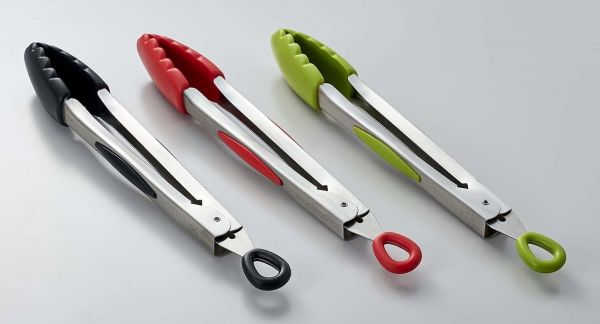 Щипцы 30 см Mastrad сталь и силикон цвет красный 